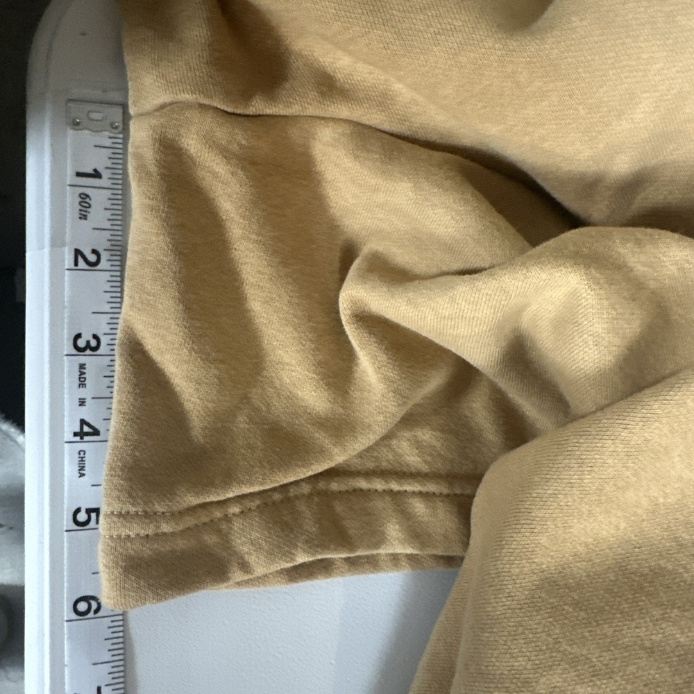 The North Face Womens Fleece Shorts Tan Elastic Waist Logo Lounge Active Small P - Picture 6 of 10